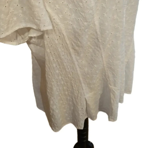 Apt. 9 Embroidered Eyelet Lace White Blouse Women Size 2X - Picture 6 of 14